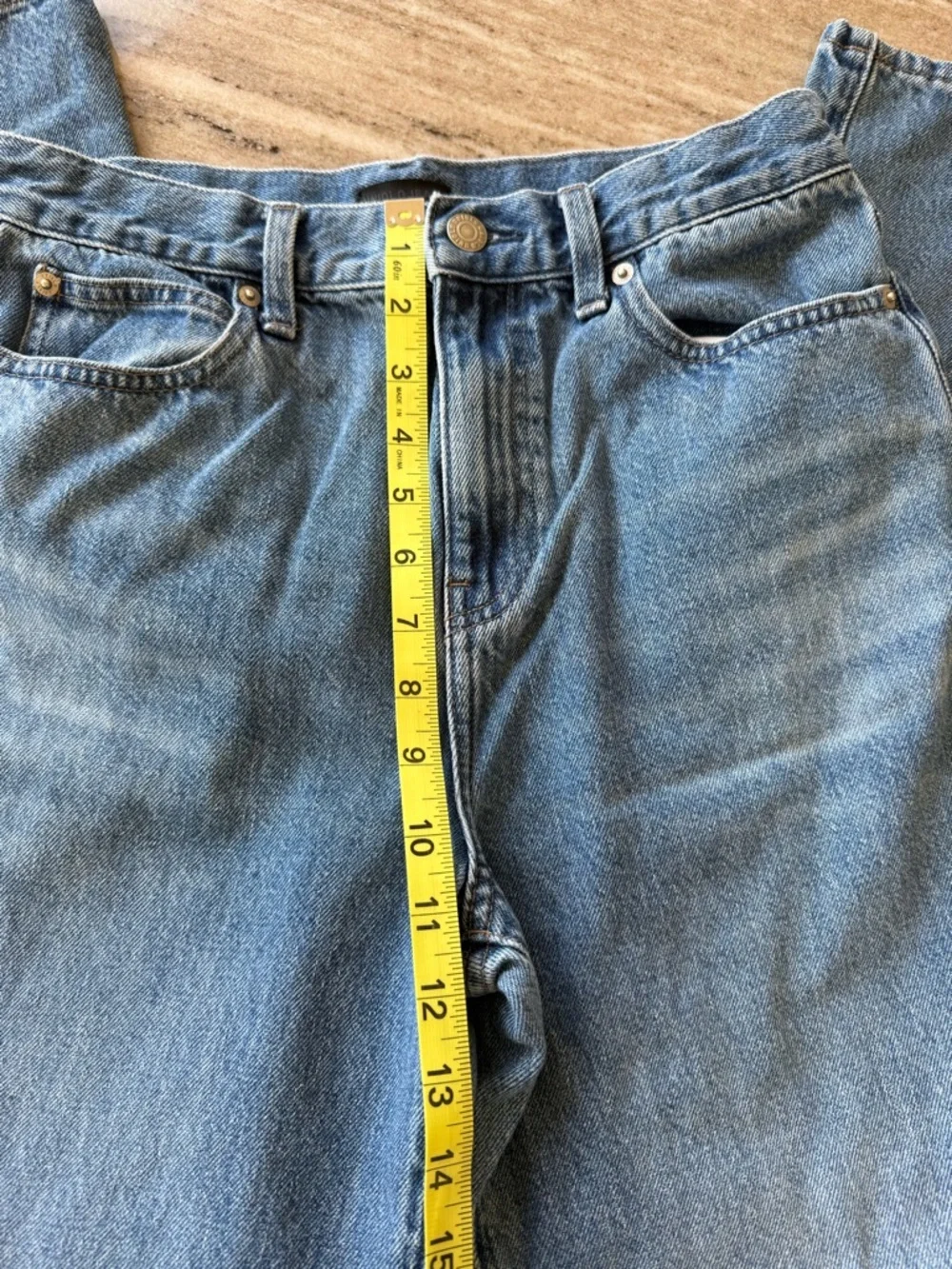 Uniqlo wide leg Blue Denim Jeans (Japan sizing) - Picture 3 of 10